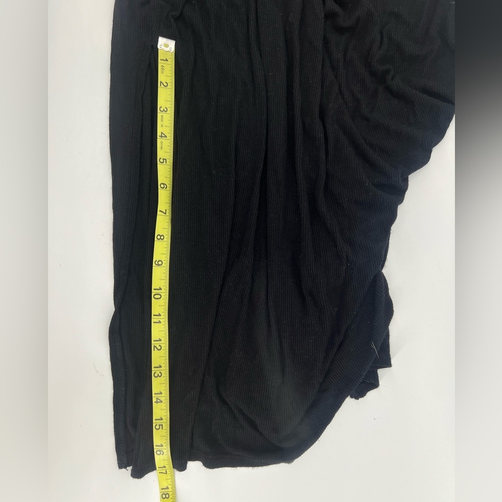 Molly Green Black Halter Strappy Midi Tank Dress with Side Slits Ribbed Medium - Picture 8 of 9